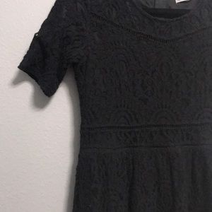 Black Lace embroidered Dress